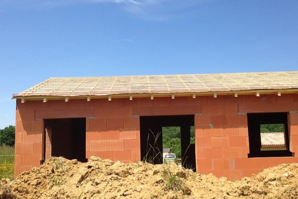 Chantier construction de maison