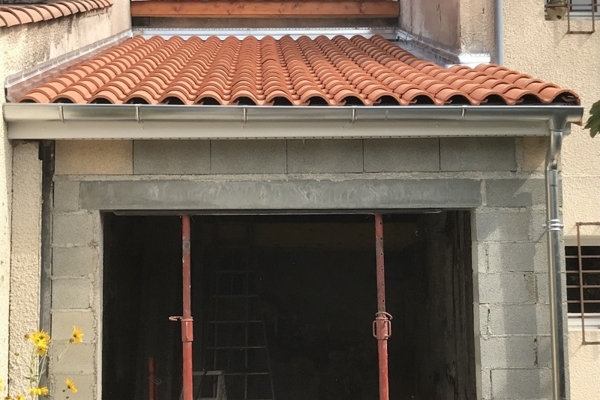 Gouttière zinc
